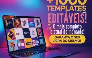 Pacote Completo: +1000 Templates Editáveis para Canva – Atua