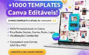 Pacote Completo: +1000 Templates Editáveis para Canva – Atua