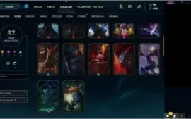 CONTA LOL GOLD 1--102 CAMPEÕES E 42 SKINS + AATROX VITORIOSO