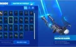 conta fotnite 51 dança e 45 skins caveira e outras skins