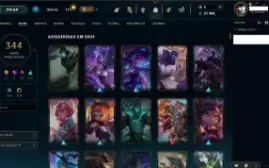 Conta Esmeralda Lol League Of Legends 344 Skins