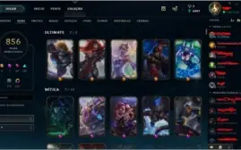 Conta LoL 856 Skins, Full Champ