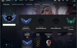 CONTA DE LEAGUE OF LEGENDS - ELO DIAMANTE 1