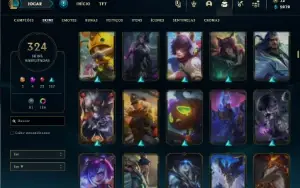 Ferro 1 com 140 Champs e 324 Skin ( MAIN SUP ) + 4 Prestigio
