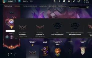 Ferro 1 com 140 Champs e 324 Skin ( MAIN SUP ) + 4 Prestigio