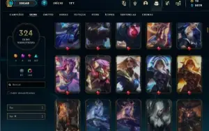 Ferro 1 com 140 Champs e 324 Skin ( MAIN SUP ) + 4 Prestigio