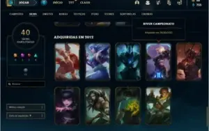 Conta unranked com Kayle Juiza e Riven Campeonato 2012