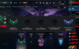 Conta Esmeralda 4 Ganhando 34 De Pdl/ 9 Skins Disponíveis 🧙