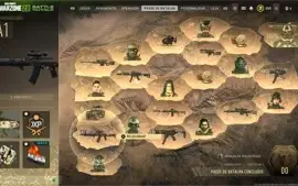 Conta Warzone 2 Com todas camuflagens e pacote Neymar