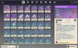 Conta genshin impact Xiao + Qiqi + lança