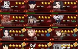 Conta de Naruto Online s25 539k