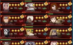 Conta de Naruto Online s25 539k