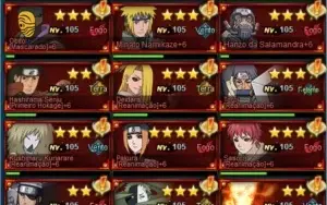 Conta de Naruto Online s25 539k
