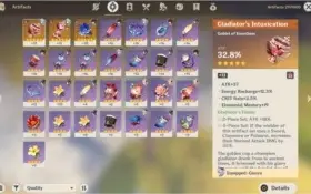 (NA) Genshin Impact AR36 Mona Ganyu Diluc Skyward Atlas