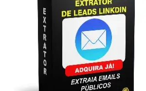 Extrator de Emails Públicos Linkdin - Lic. Anual