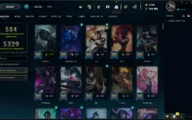 Conta de 2016 -  761 Skins - Platina 1