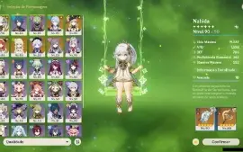 GENSHIN IMPACT - AR56, 13T5⭐Nahida C2, Navia + Bis, Ayato...