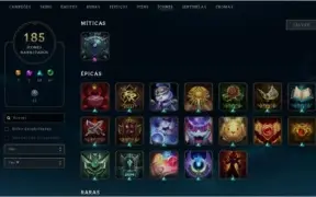 Conta League Of legends full champ 160 Skins+