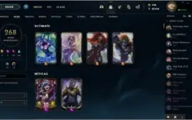 Conta LoL 268 Skins com Yasuo Prestigio