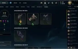 Conta LoL 268 Skins com Yasuo Prestigio