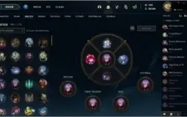 Conta LoL 268 Skins com Yasuo Prestigio