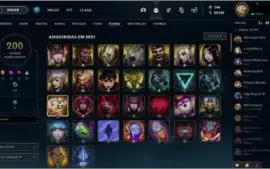 Conta LoL 268 Skins com Yasuo Prestigio