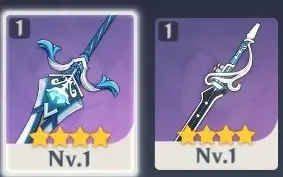 Genshin - Razor, Noelle e Xingqiu + Armas
