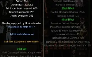 Darkangel ILLUSION KNIGHT Mu Online Webzen Nidavellir