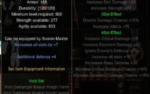 Darkangel ILLUSION KNIGHT Mu Online Webzen Nidavellir