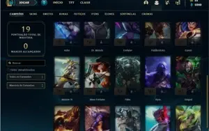 Conta ouro 4 com 25 Champs e 4 Skins