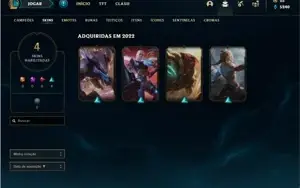 Conta ouro 4 com 25 Champs e 4 Skins