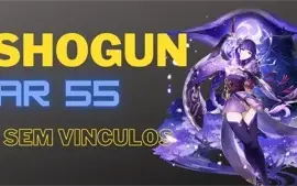 CONTA GENSHIN IMPACT AR55 SHOGUN C/ LUZ DO CORTADOR DE GRAMA