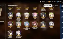 Conta de epic seven com 30 k de skystones+ 1000 folhas+ 6 ML