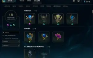 CONTA LOL - GOLD 3 - TODOS OS CHAMPIONS + 272 SKINS