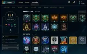 CONTA LOL - GOLD 3 - TODOS OS CHAMPIONS + 272 SKINS