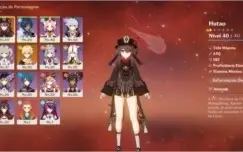 CONTA GENSHIN AR34 COM XIAO, HUTAO, KEQING E LANÇA DE JADE