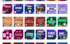 Pack Canva Marketing Digital Vol 1 - 50 Artes Editáveis