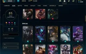Conta Main jg LV 177/85 Skins +Conta Valorant com Skins