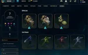 Conta Main jg LV 177/85 Skins +Conta Valorant com Skins