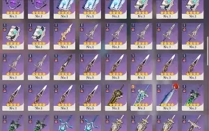 Conta - AR 59 - 16 Personagens 5* - 4 Arcontes - 11 Armas 5*