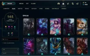 Conta Gold 3 FULL Champs 165 skins