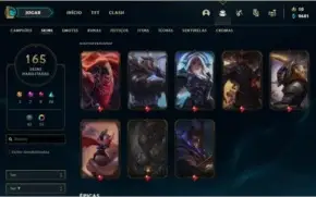 Conta Gold 3 FULL Champs 165 skins