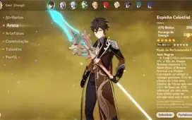 CONTA GENSHIN AR55 AYATO AYAKA ZHONG HUTAO E+
