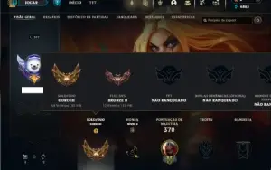 Ouro 3 com 115 Champs e 130 Skins ( MID / JG / ADC )