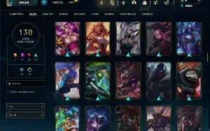 Ouro 3 com 115 Champs e 130 Skins ( MID / JG / ADC )
