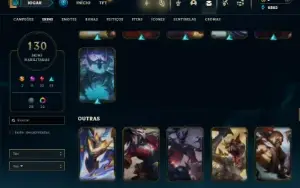 Ouro 3 com 115 Champs e 130 Skins ( MID / JG / ADC )