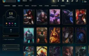 Bronze 2 com 140 Champs e 58 Skins + 1 Prestigio do Sett
