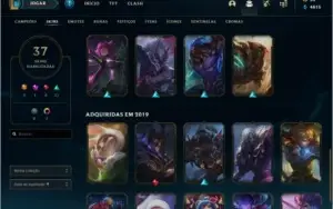 Conta PLATINA IV 37 SKINS