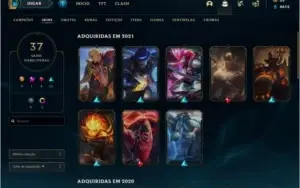 Conta PLATINA IV 37 SKINS