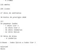 Conta Riot com diversas skins no lol, TFT e Valorant!!!